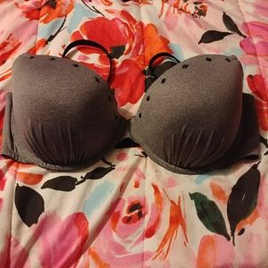 Studded Gray Bra 42D